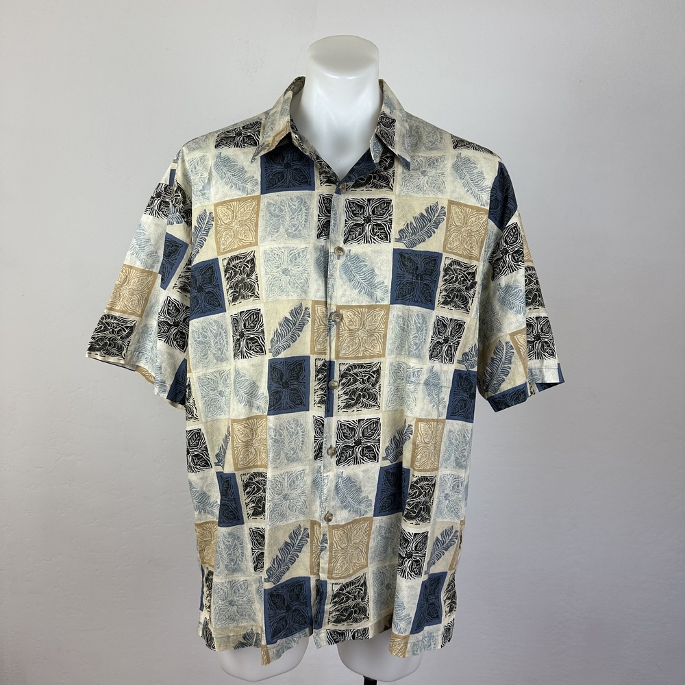 John Severson x Kahala Hawaiian Islands Patterned Shirt Size XL